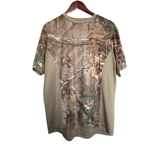 Rustic Ridge Man's M Green/Brown/Gray Camouflage Short Sleeve Round Neck T-shirt - Picture 5 of 14